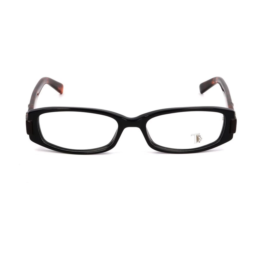 TOD'S Zwarte Acetaatframe Bril met Wijzerplaat Black Dames