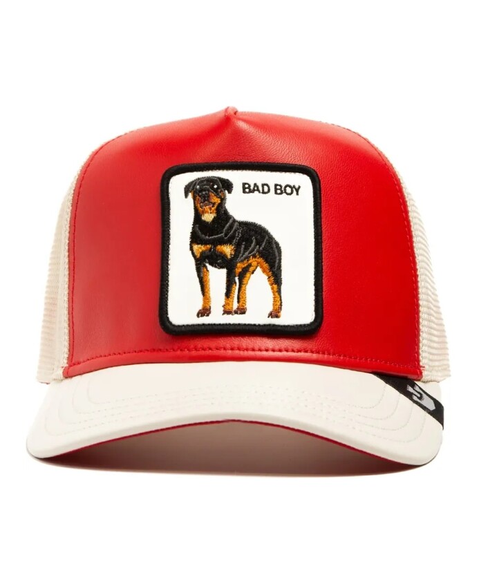 casquette-en-cuir-rouge-rottweiler
