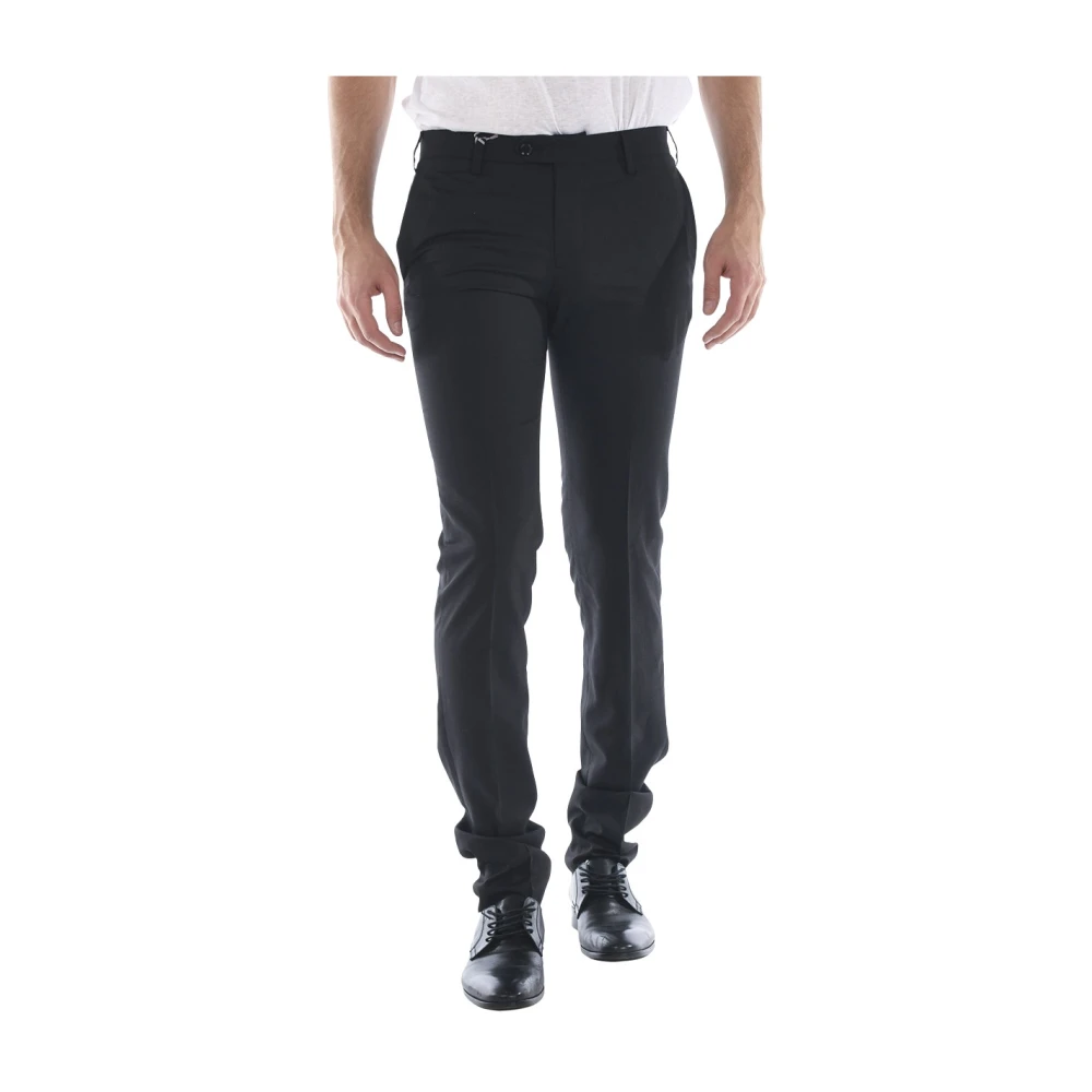 Daniele Alessandrini Men's Black Chinos, S, Pantalone Slim Fit