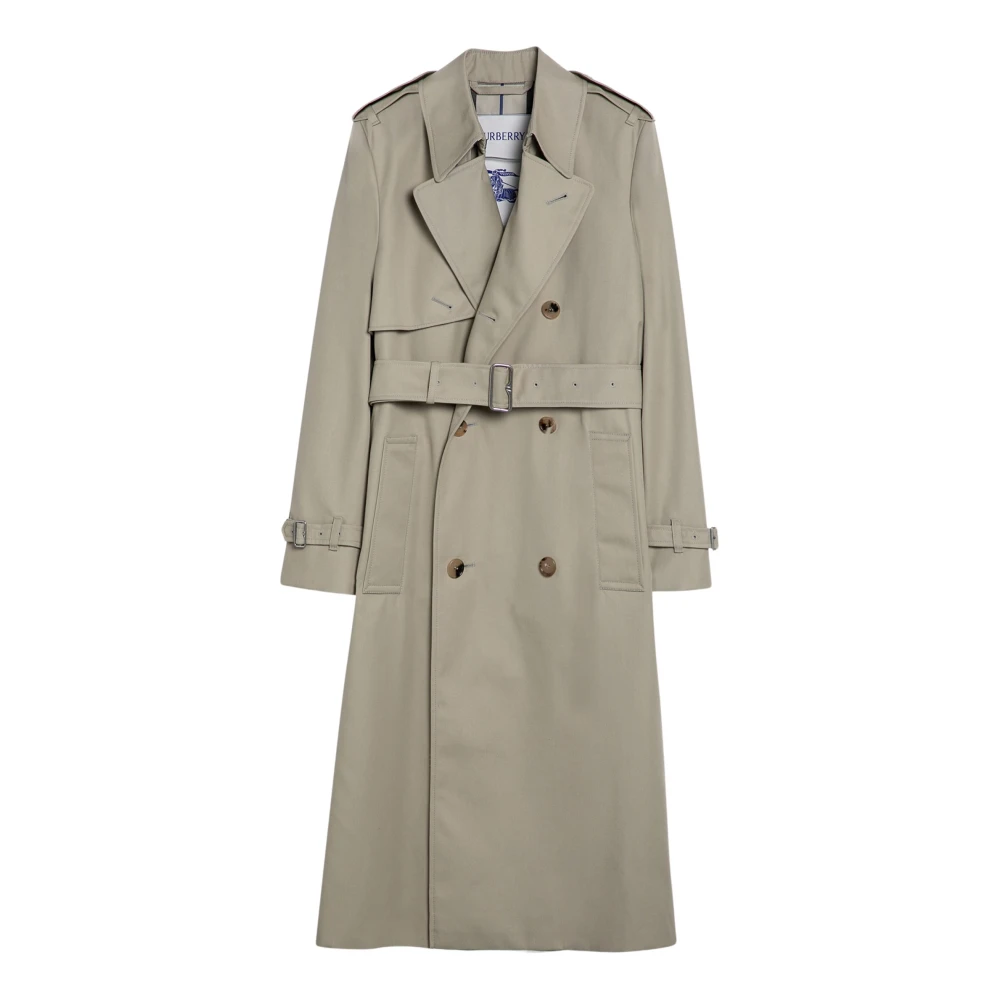 Burberry Dubbelborstig Jas Beige Dames