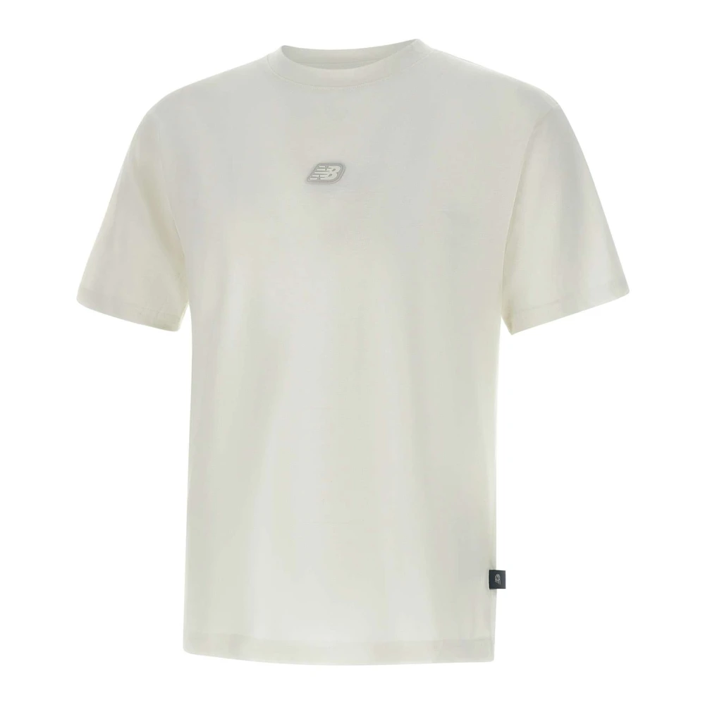 New Balance Court Bomullsblandning T-shirt Vit White, Dam