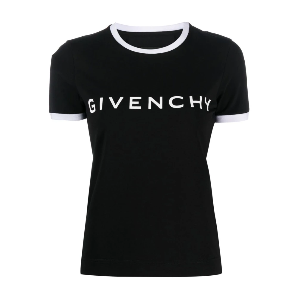 Givenchy Logo-print T-shirt en Polo Zwart Black Dames