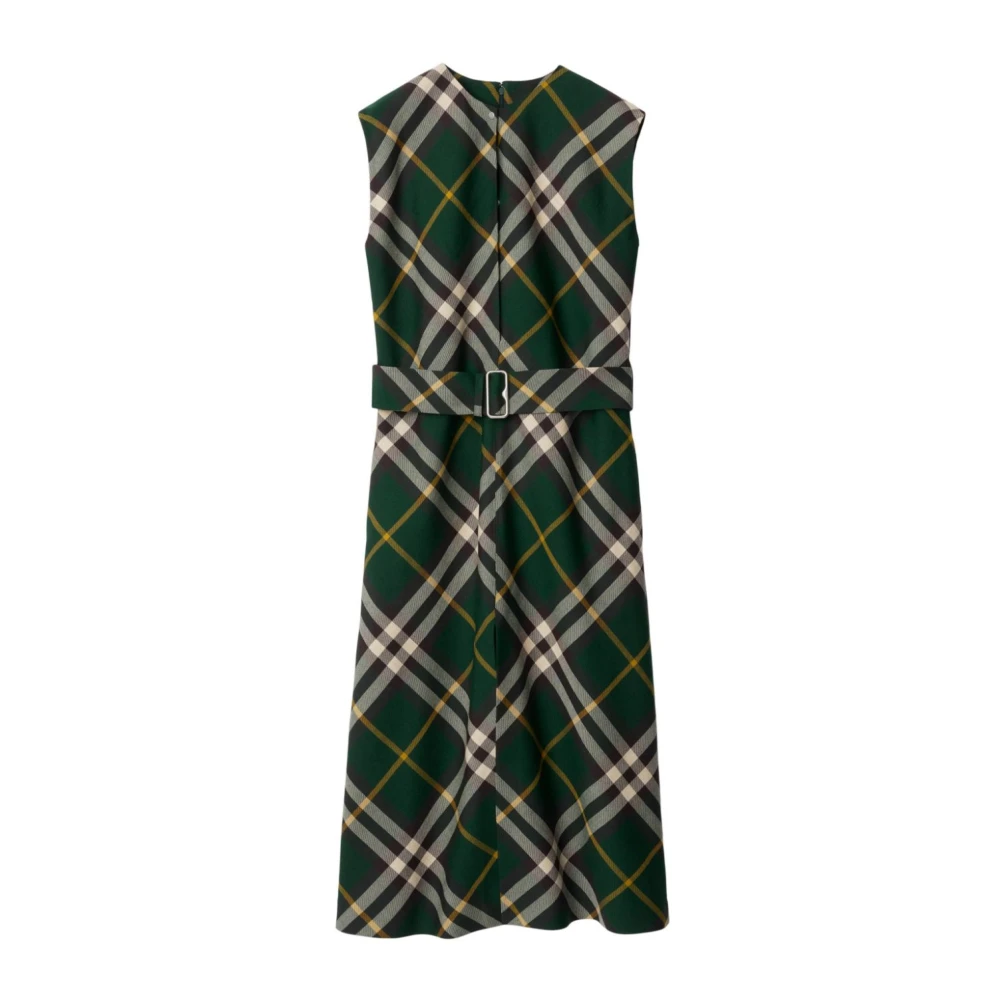 Burberry Women's Green Midi Dresses, 2XS, Midi Dress