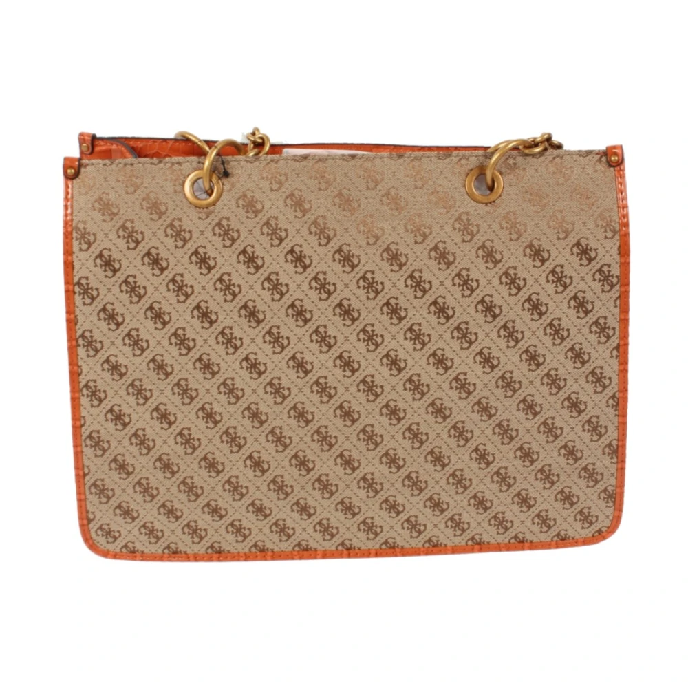 Guess Beige Schoudertas voor Vrouwen Brown Dames