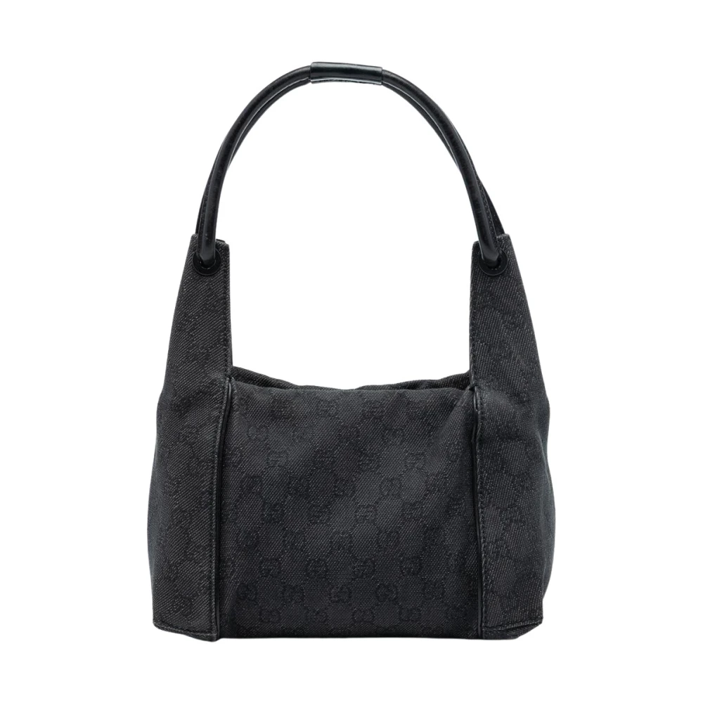Gucci Vintage Women's Black Pre-Owned Printed Handbag