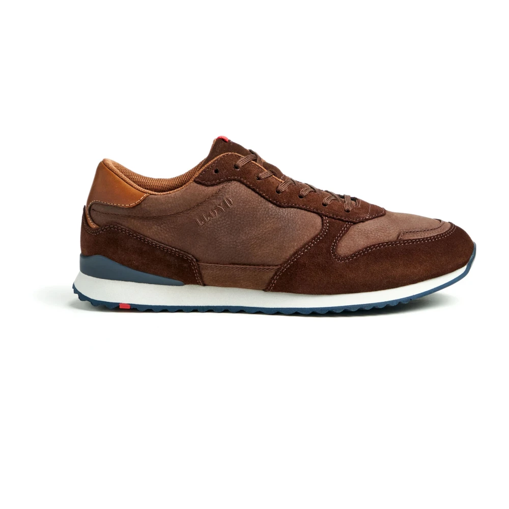 Lloyd Elegante Leren Sneakers Comfortabele Pasvorm Heren Schoenen Bruin
