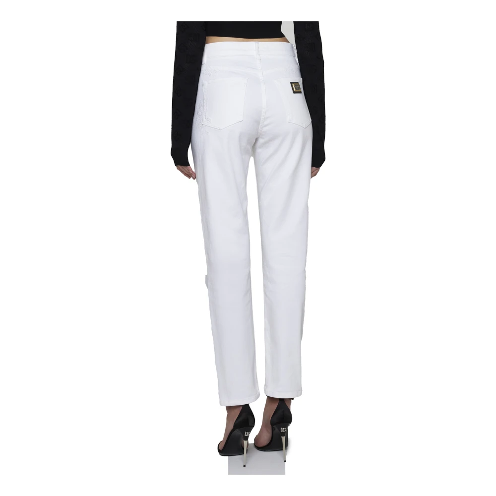 Dolce & Gabbana Klassieke 5-Pocket Jeans White Dames