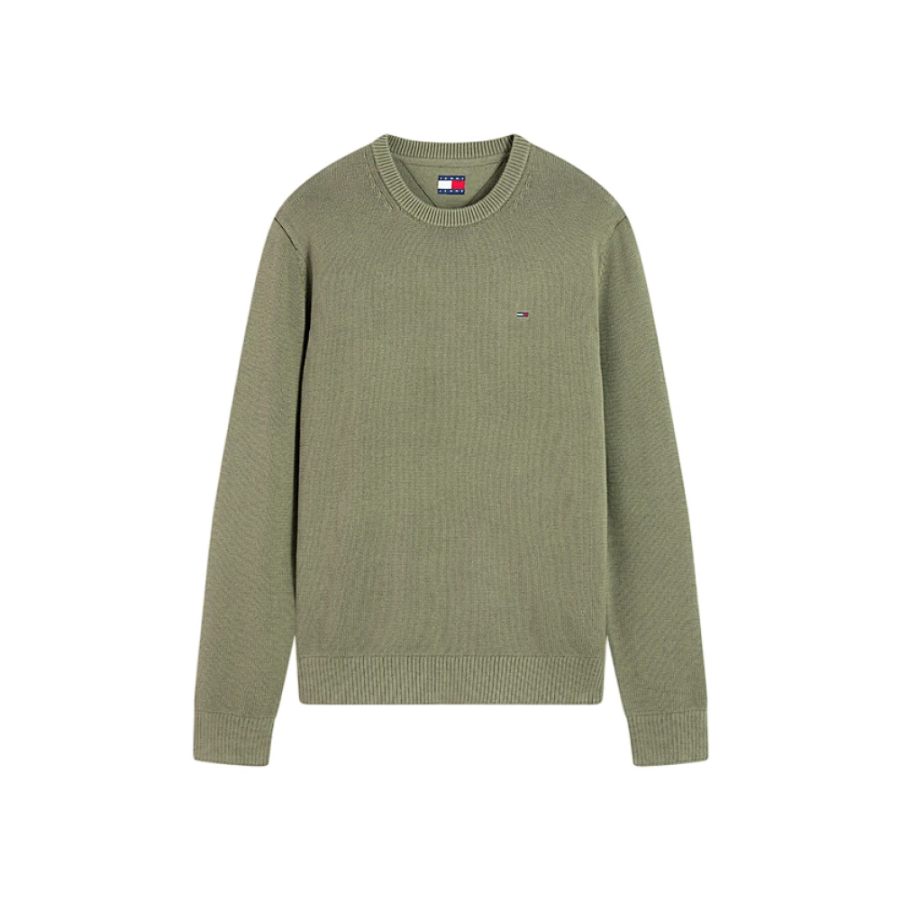 Tommy Jeans Grün - Slim Fit Pullover Mit Rundhalsausschnitt - Gr. - L - Bild 6