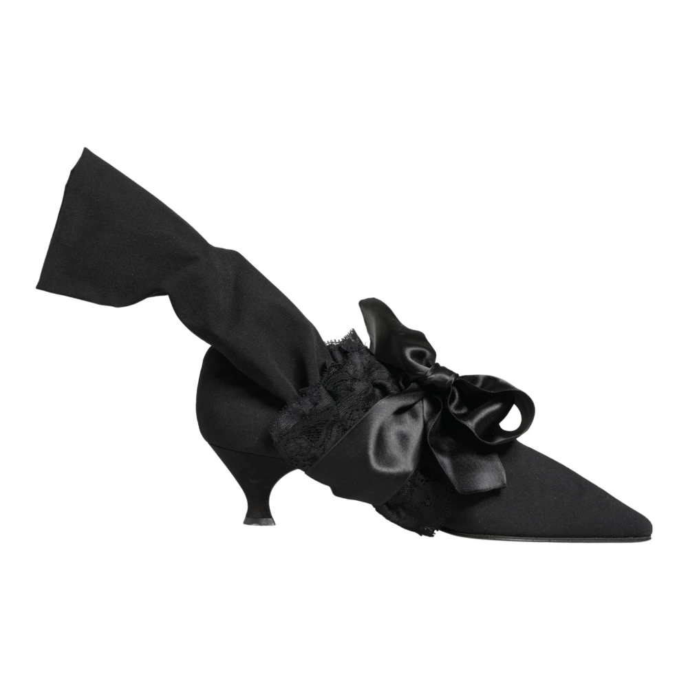 Dolce & Gabbana Women's Black Heeled Boots, 8 Uk, Mid Calf Boots