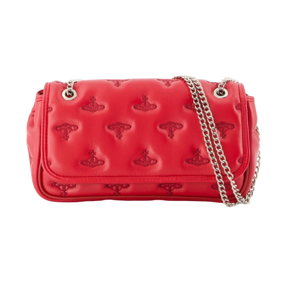 Vivienne Westwood , Cross Body Bags, Female, Red, One Size, Chain Crossbody - Synthetic - Red
