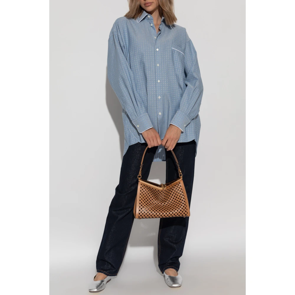 ETRO Gestreept overhemd Blue Dames
