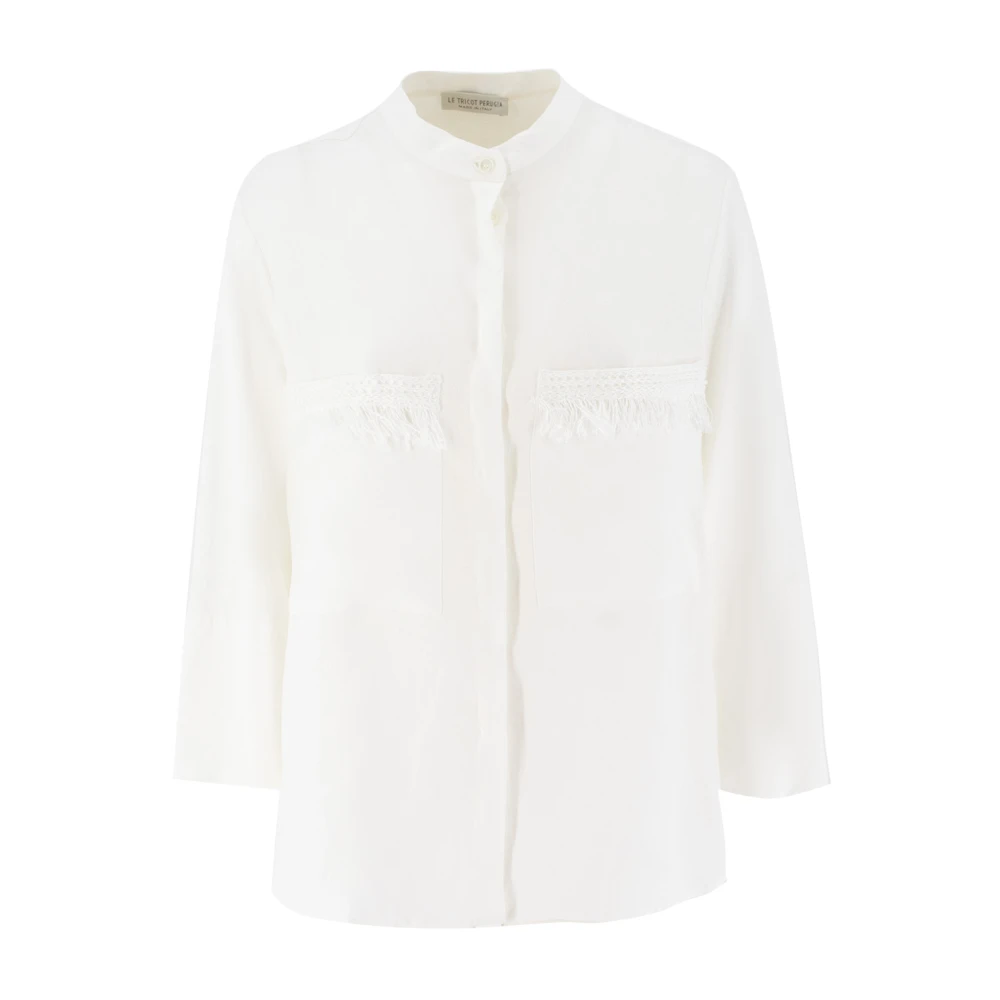Blouses & Shirts > Shirts - - Le Tricot Perugia - Modalova