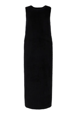Panelled Wool Midi Dress