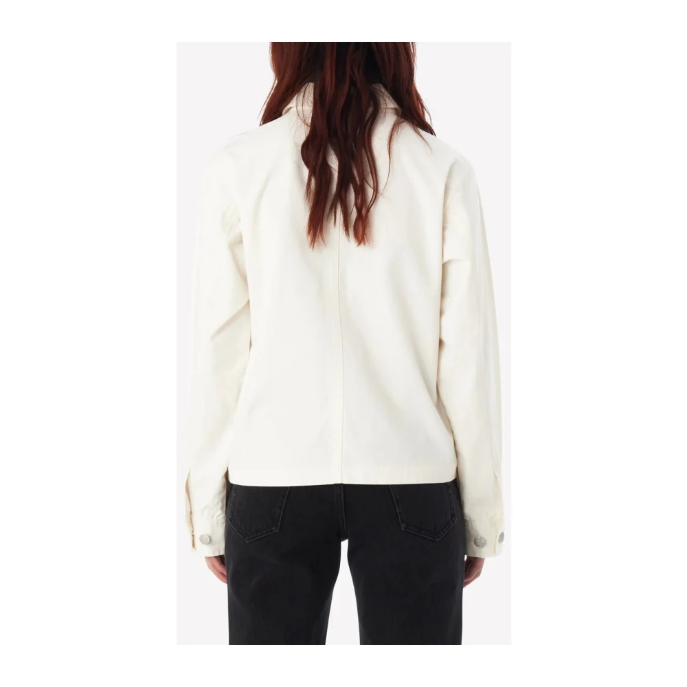 Obey Witte Chore Jacket Ss24 Collectie White Dames
