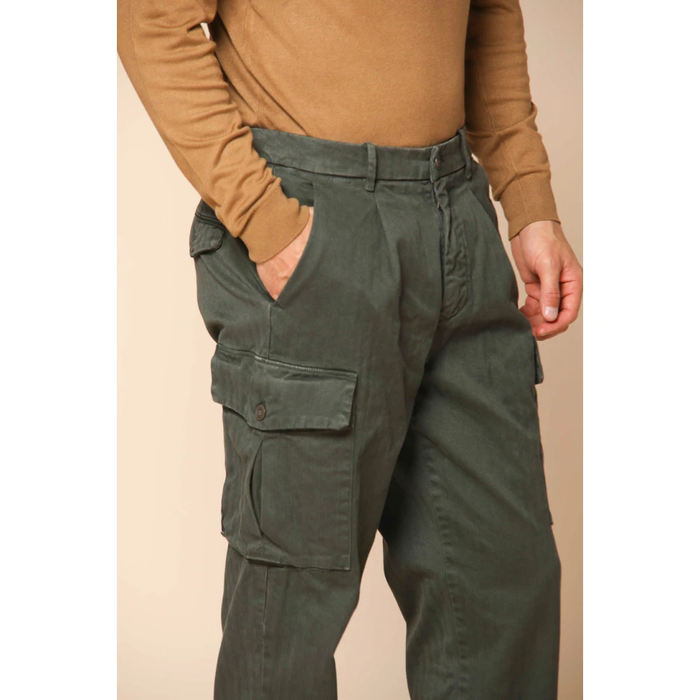 Mason's Cargo Broek met Relaxte Pasvorm Groen Biscuit Green Heren