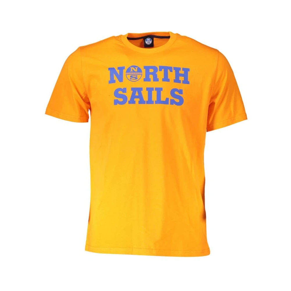 North Sails Hombre Naranja - Camiseta De De Algodón - Tops - M- Camiseta De De Algodón