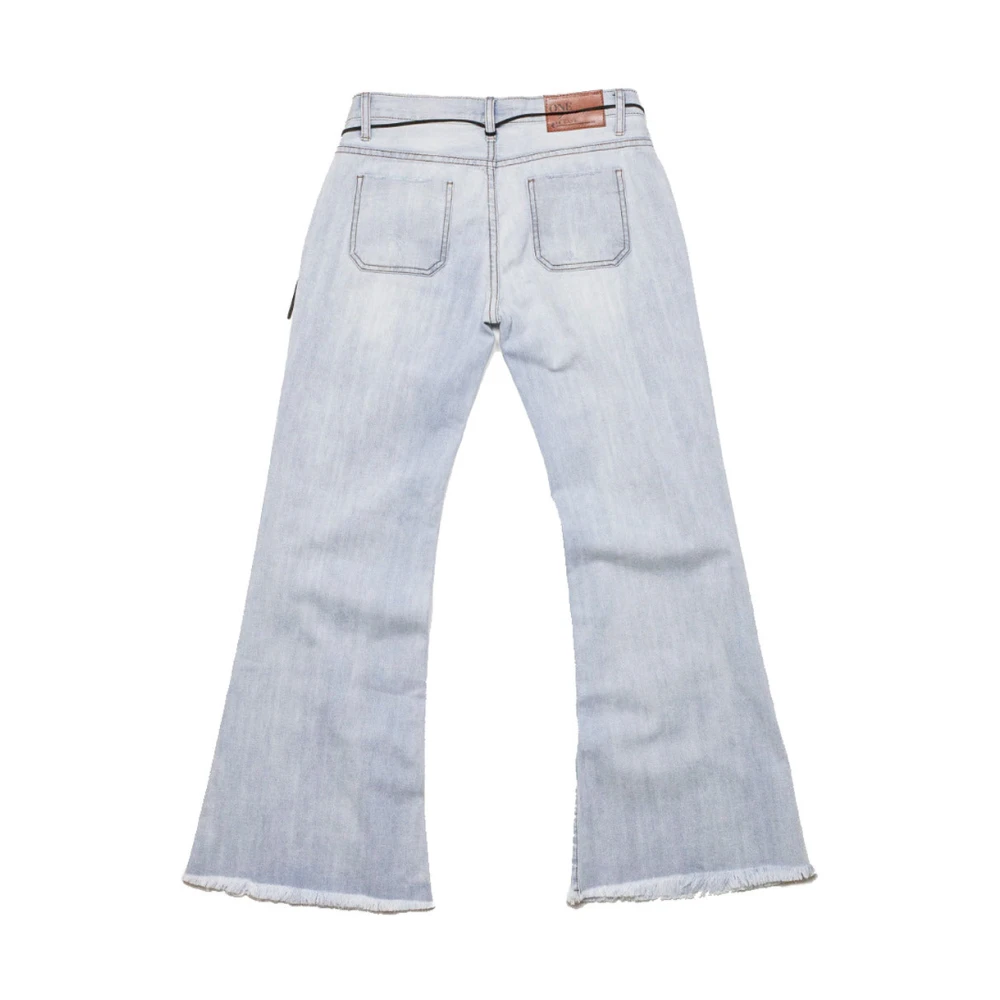 One Teaspoon Vintage Flare Denim Jeans Blue Dames