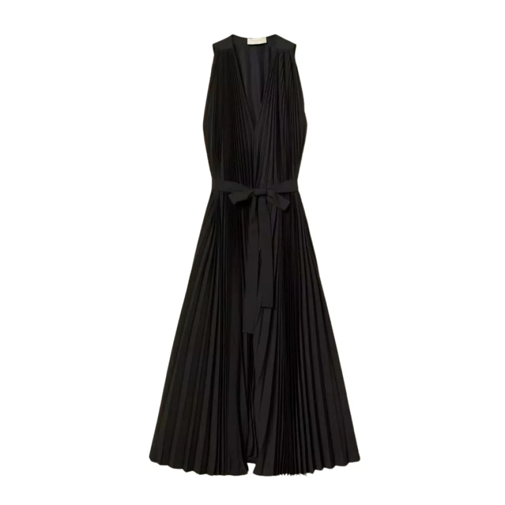 Twinset Black Midi Dresses, Female, S, Archive Long Dress