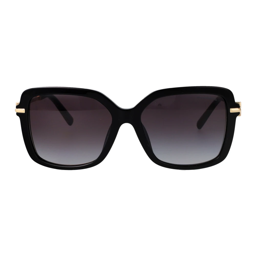 Tiffany Black/Grey Tf4252b 80013C Woman Sunglasses Acetate Squared Normal Shaded - Image 2