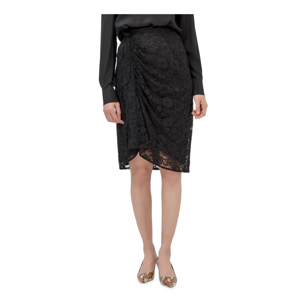 Pinko Women's Black Skirt - Midi Skirts - L - Skirts