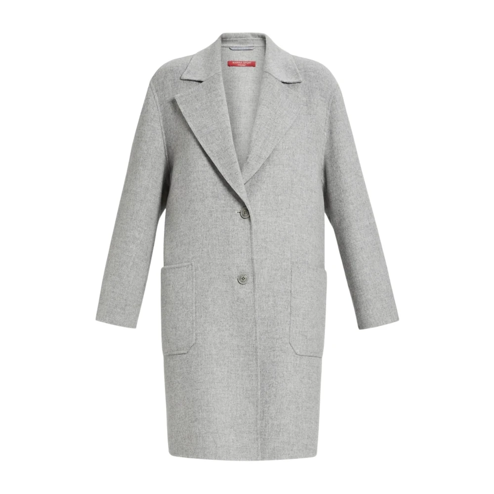Marina Rinaldi Elegante wollen jas Gray Dames