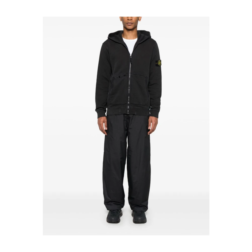 Stone Island Zwarte Sweater Collectie Black Heren
