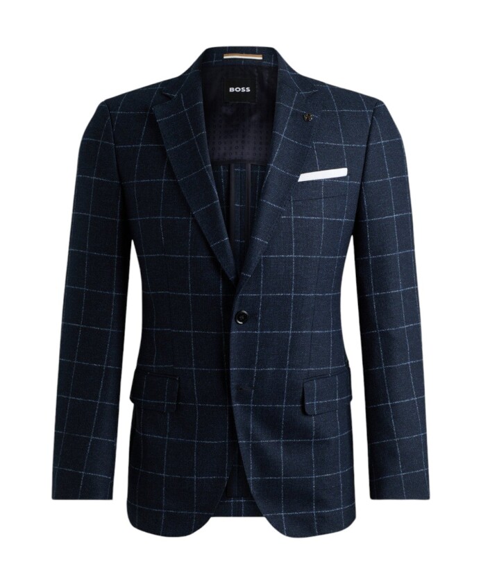 veste-ajustee-en-laine-a-carreaux