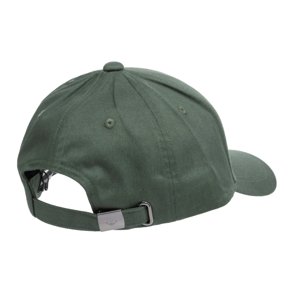 Emporio Armani Verstelbare Effen Logo Strandpet Green Heren