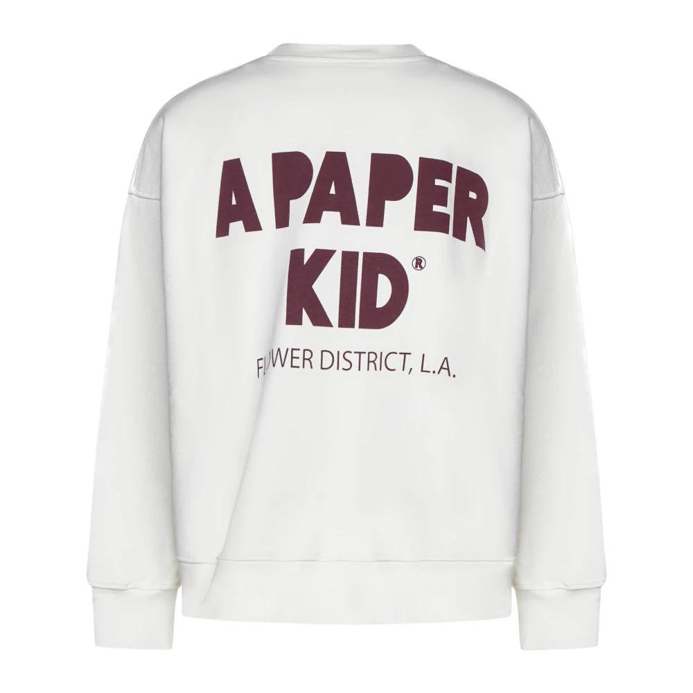 A Paper Kid Witte Sweater Casual Stijl White Heren