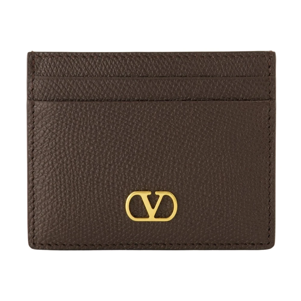 Valentino Garavani Wallets & Cardholders, Female, One Size, Vlogo Signature Cardholder Brown