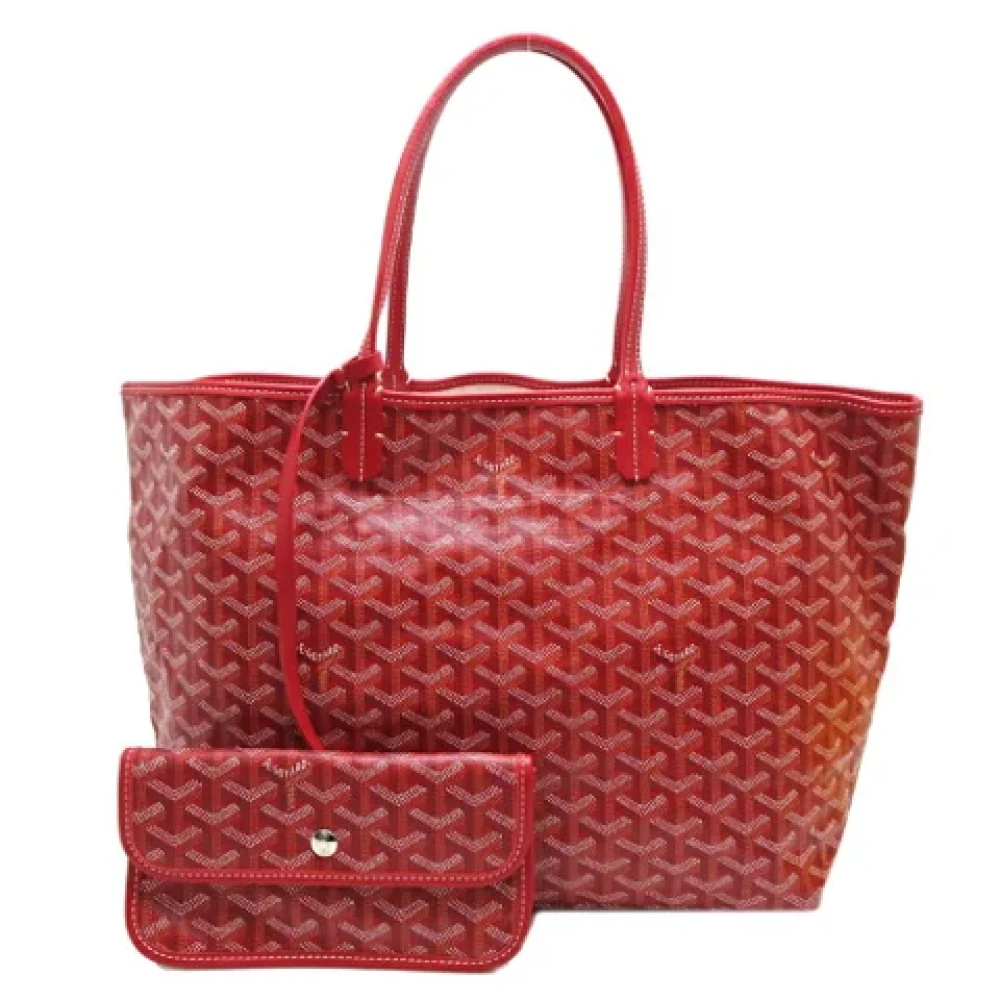 Goyard Vintage Pre-owned Leather handbags Red Dames