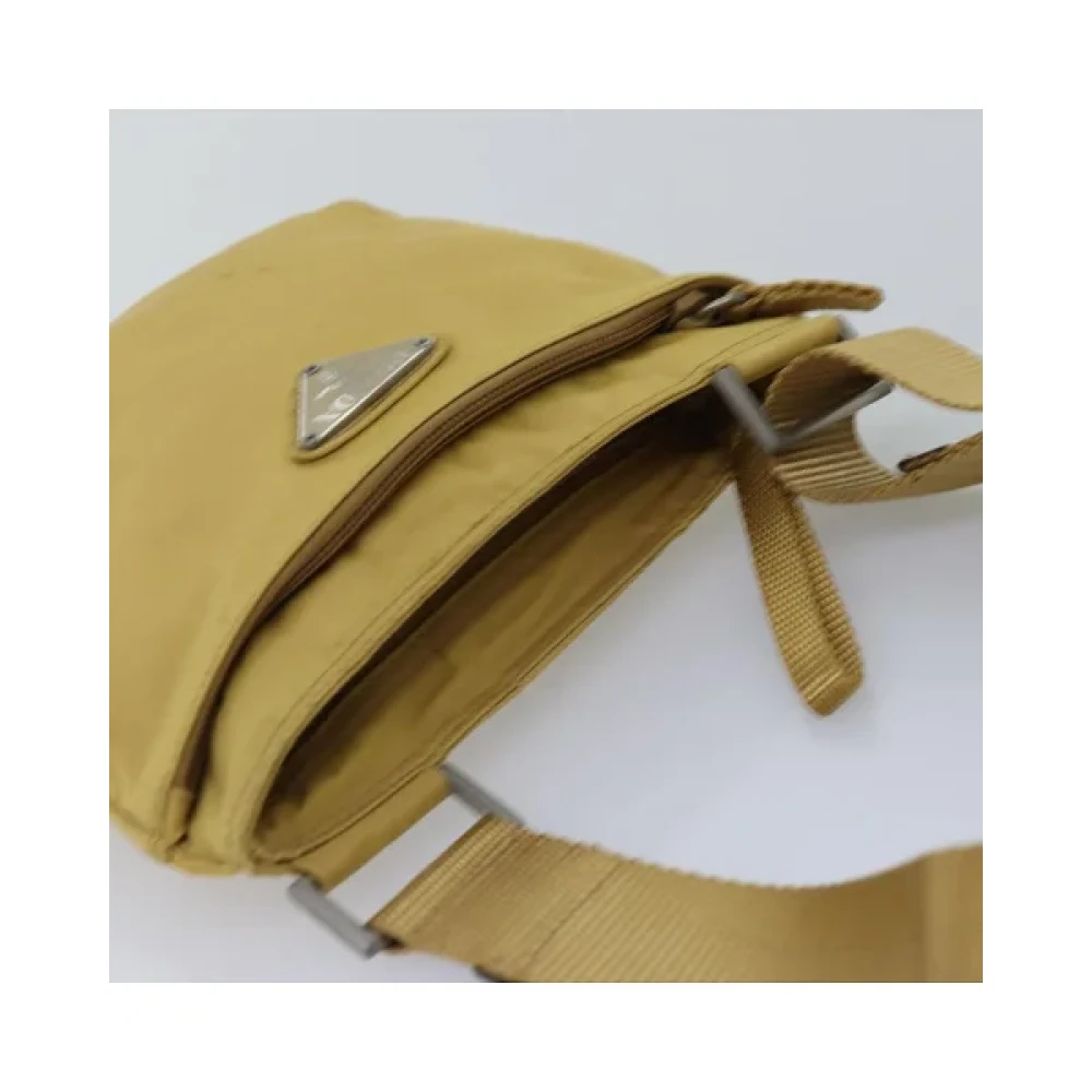 Prada Vintage Pre-owned Nylon prada-bags Yellow Dames