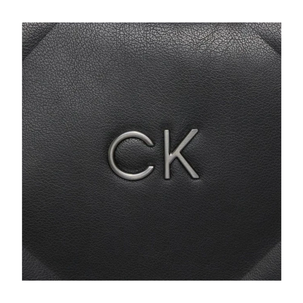 Calvin Klein Gewatteerde Tote Tas voor Vrouwen Black Dames