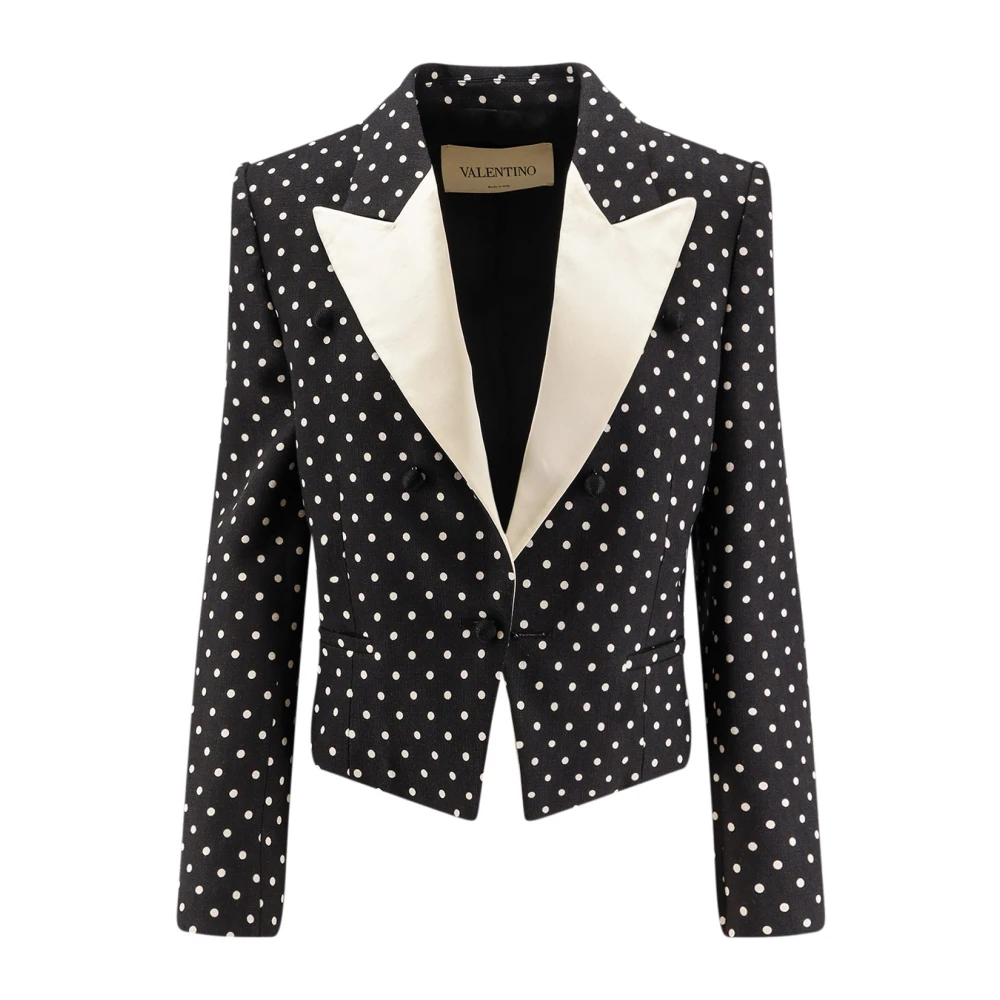 Valentino Women's Black Single-Breasted Blazer