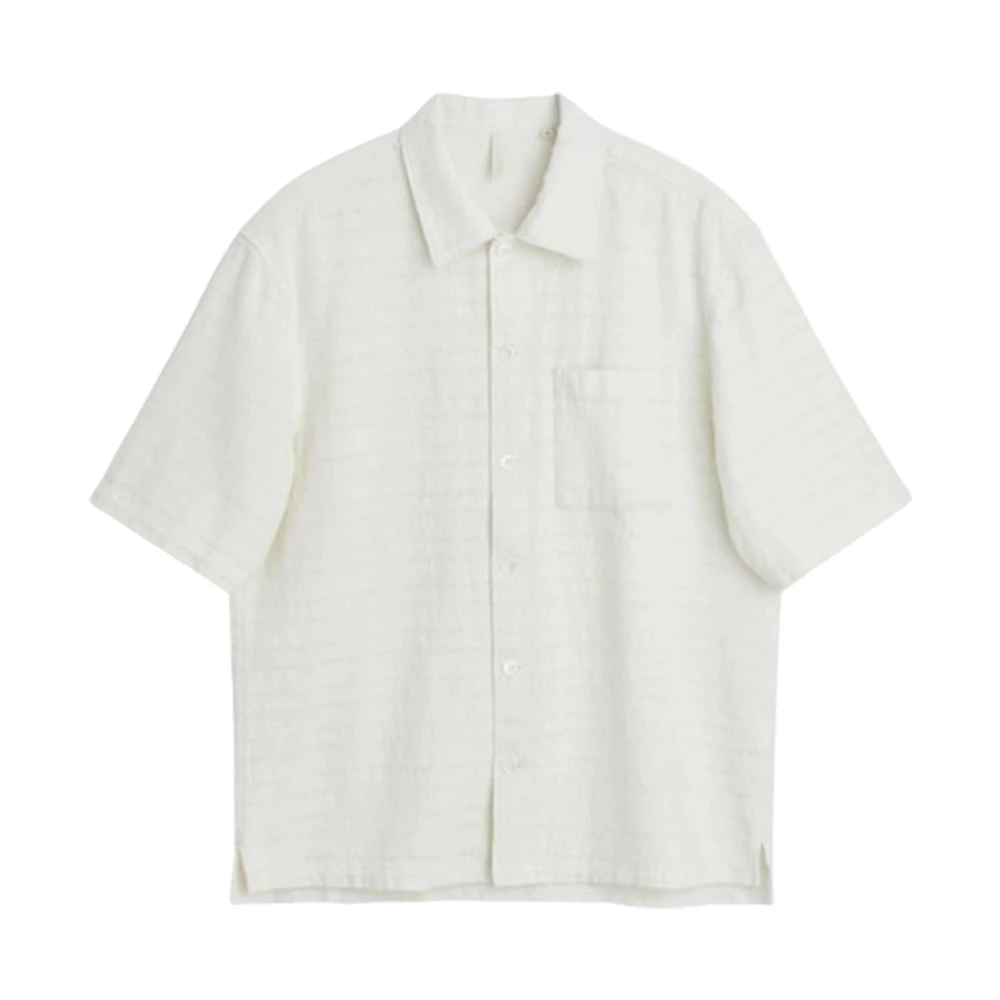 Sunflower Short Sleeve Shirts White Heren