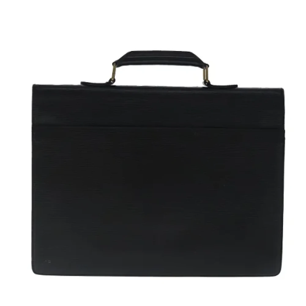 Louis Vuitton Vintage Pre-owned Leather briefcases Black Dames
