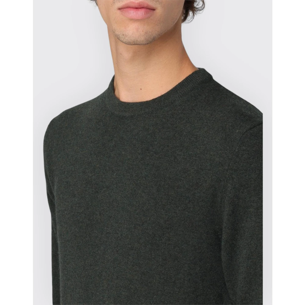 Woolrich Lamswol Crewneck Trui Gray Heren