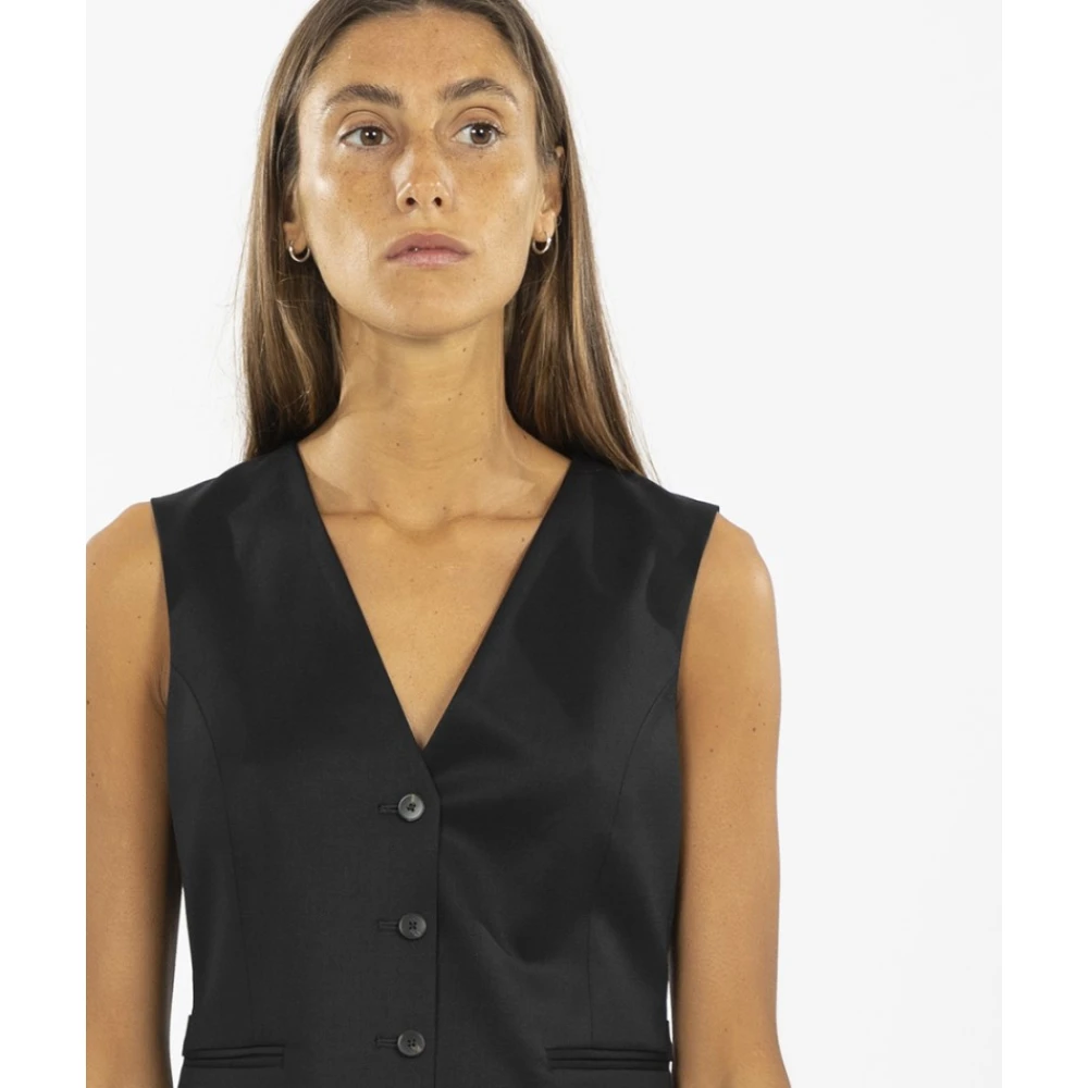 Montedoro Vests Black Dames