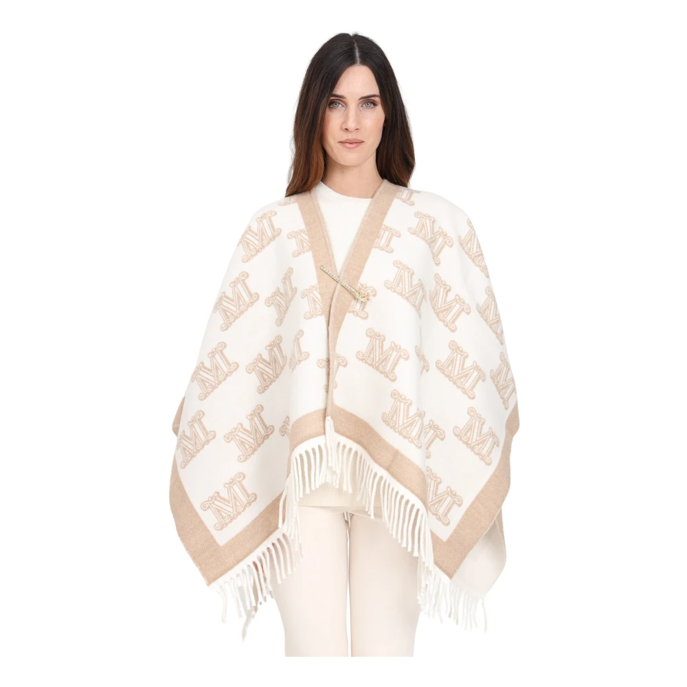 Max Mara Gele Frinestd Cape Jas Multicolor Dames