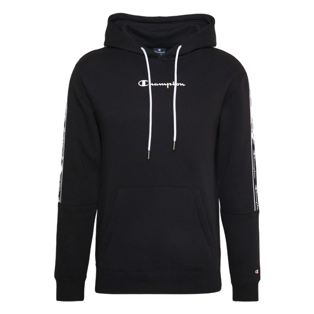 Champion Logo Band Hoodie Black, Herr