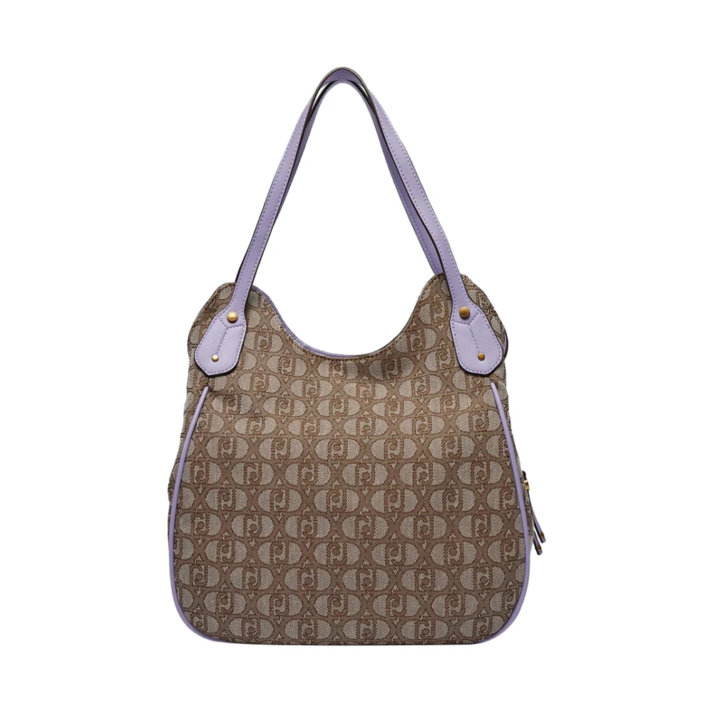 Liu Jo Beige Shopper Tas Elegant Functioneel Multicolor Dames