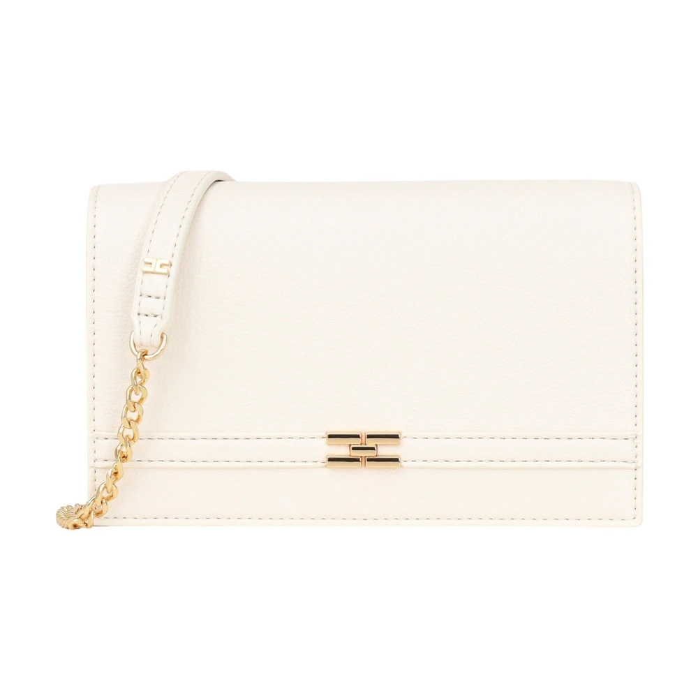 Elisabetta Franchi Witte Mini Schoudertas Lente Zomer Yellow Dames