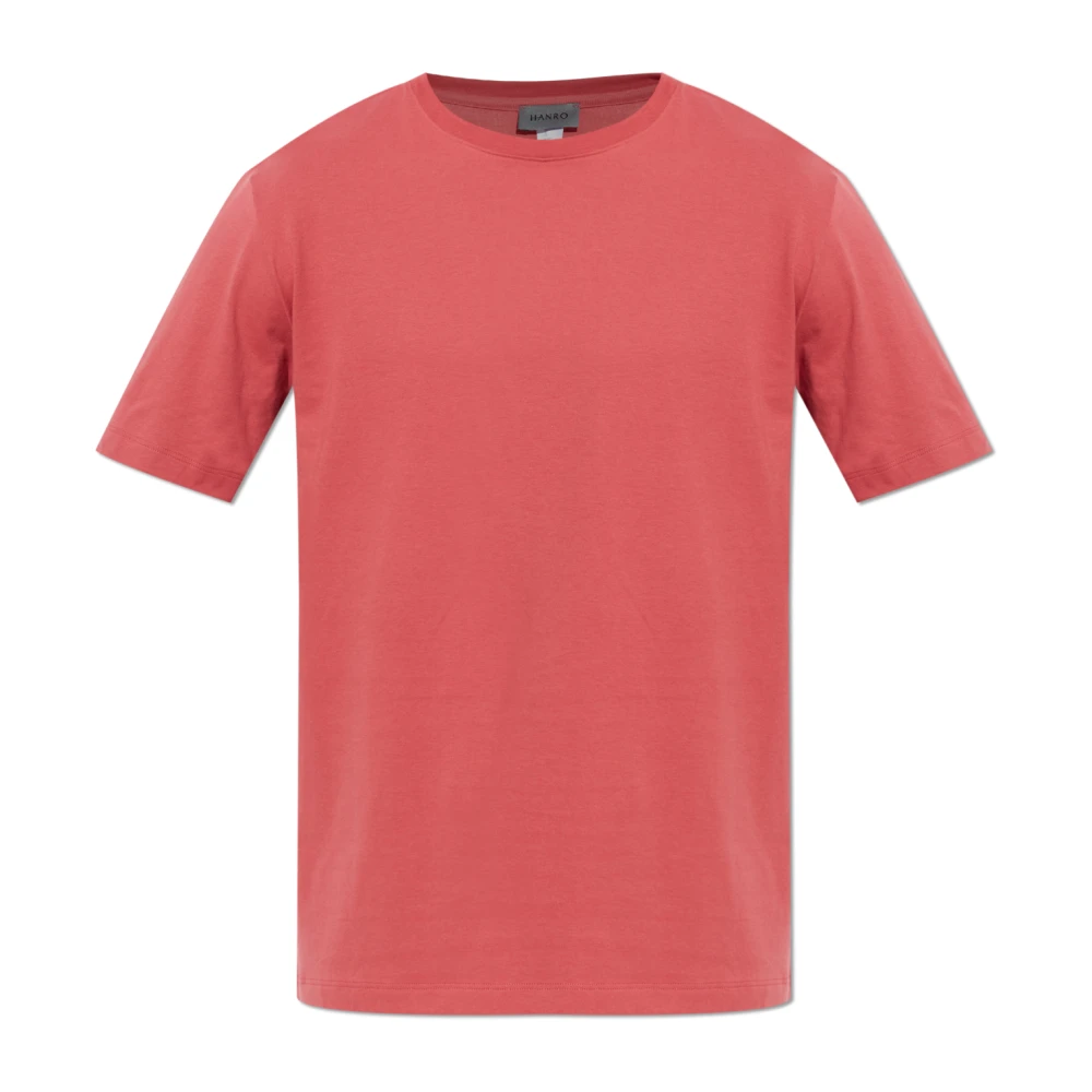 Hanro Mannelijk Rood Tops Heren, L, Katoen, Lingerie T-Shirt