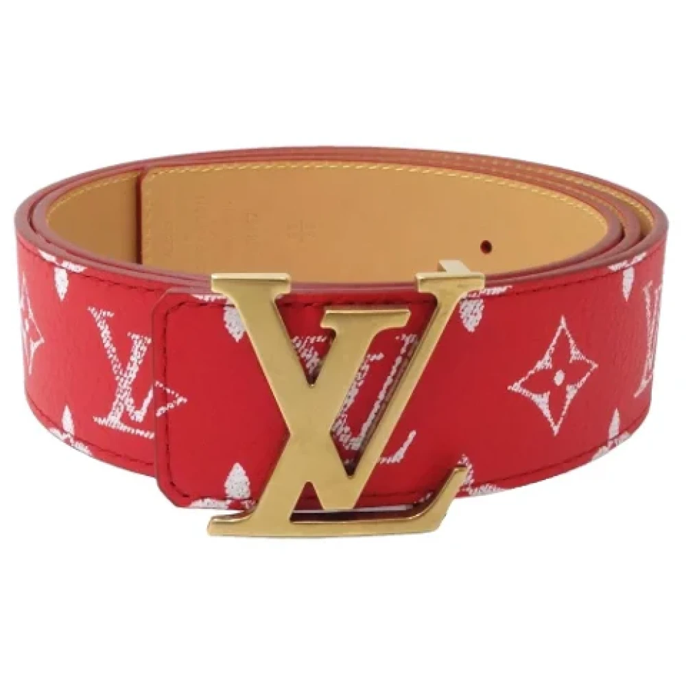 Louis Vuitton Vintage Pre-owned Leather belts Red Dames