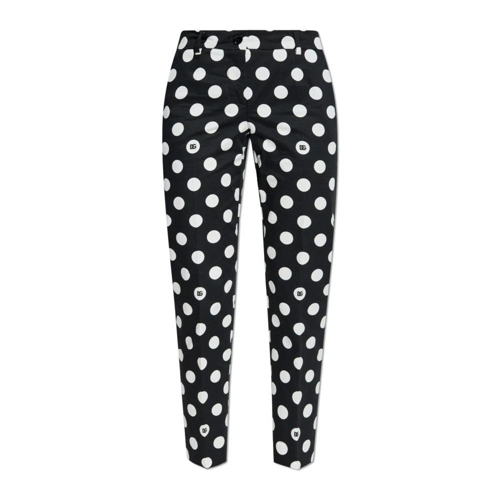 Dolce & Gabbana Broek met polka dot-patroon Black Dames