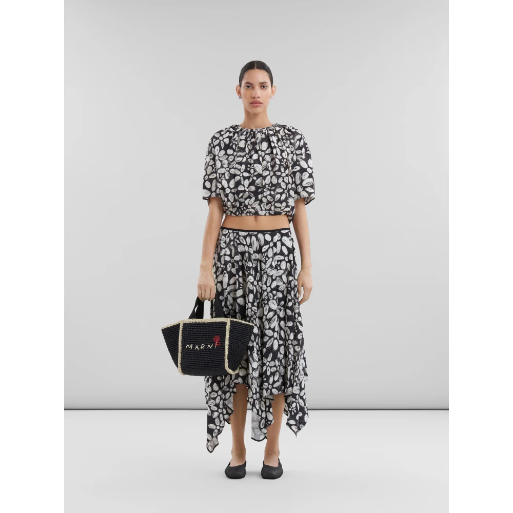 Marni Macramillo small shopper Black Dames