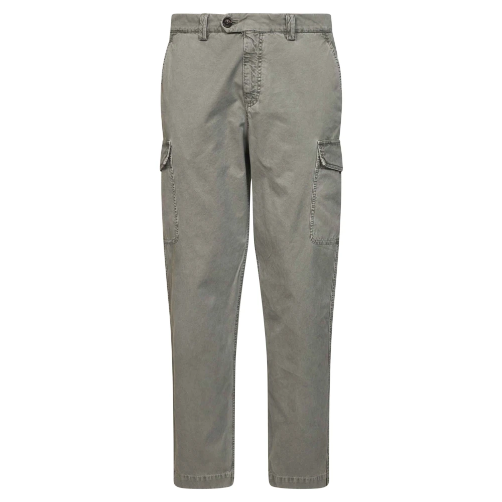 Brunello Cucinelli Trousers - Male - Straight Trousers - Green - S - Trousers
