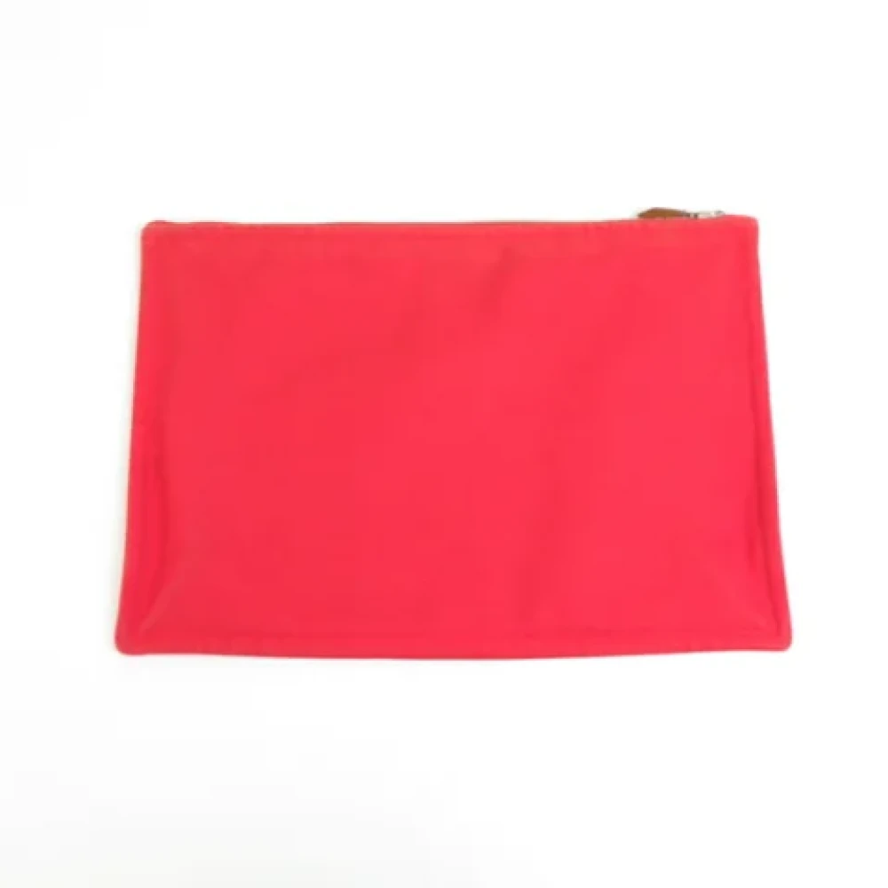 Hermès Vintage Pre-owned Fabric pouches Red Dames