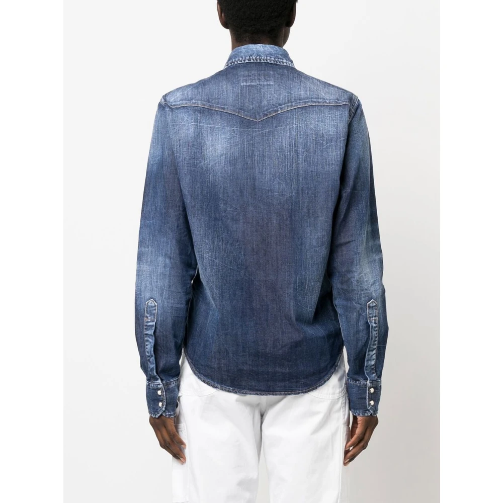 Dsquared2 Stijlvolle Shirt Blue Dames