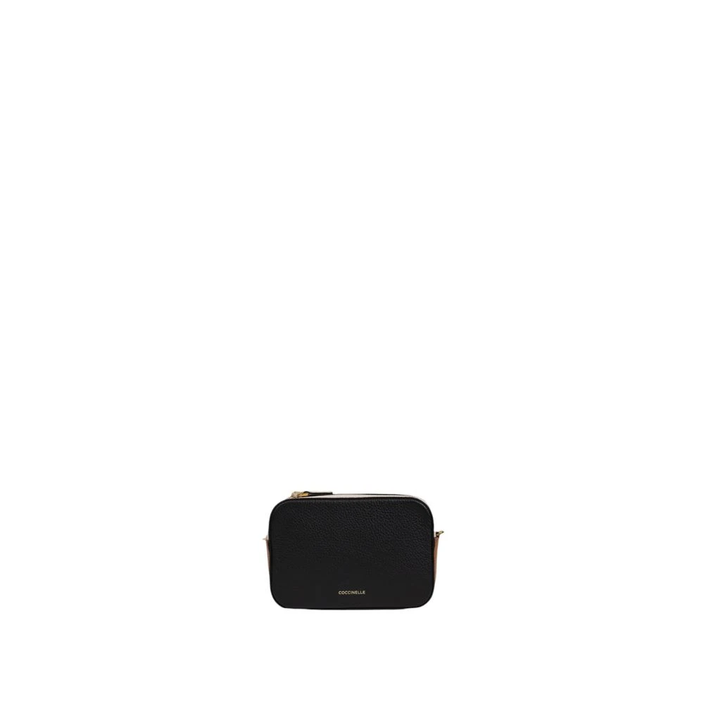 Coccinelle Zwarte leren handtas herfst winter collectie Black Dames